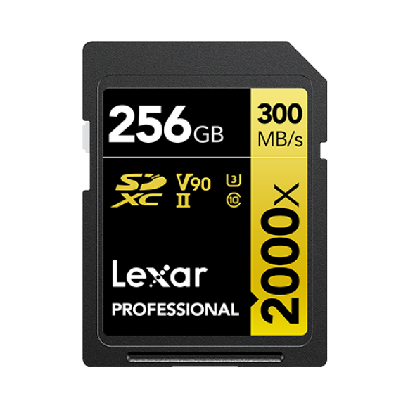 Lexar 256GB SDXC UHS-II V90 GOLD Series